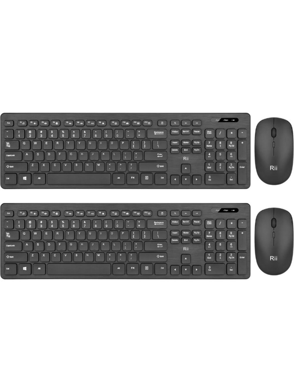 Wireless Keyboard and Mouse Combo - Rii Standard Office PC Keyboard and Optical